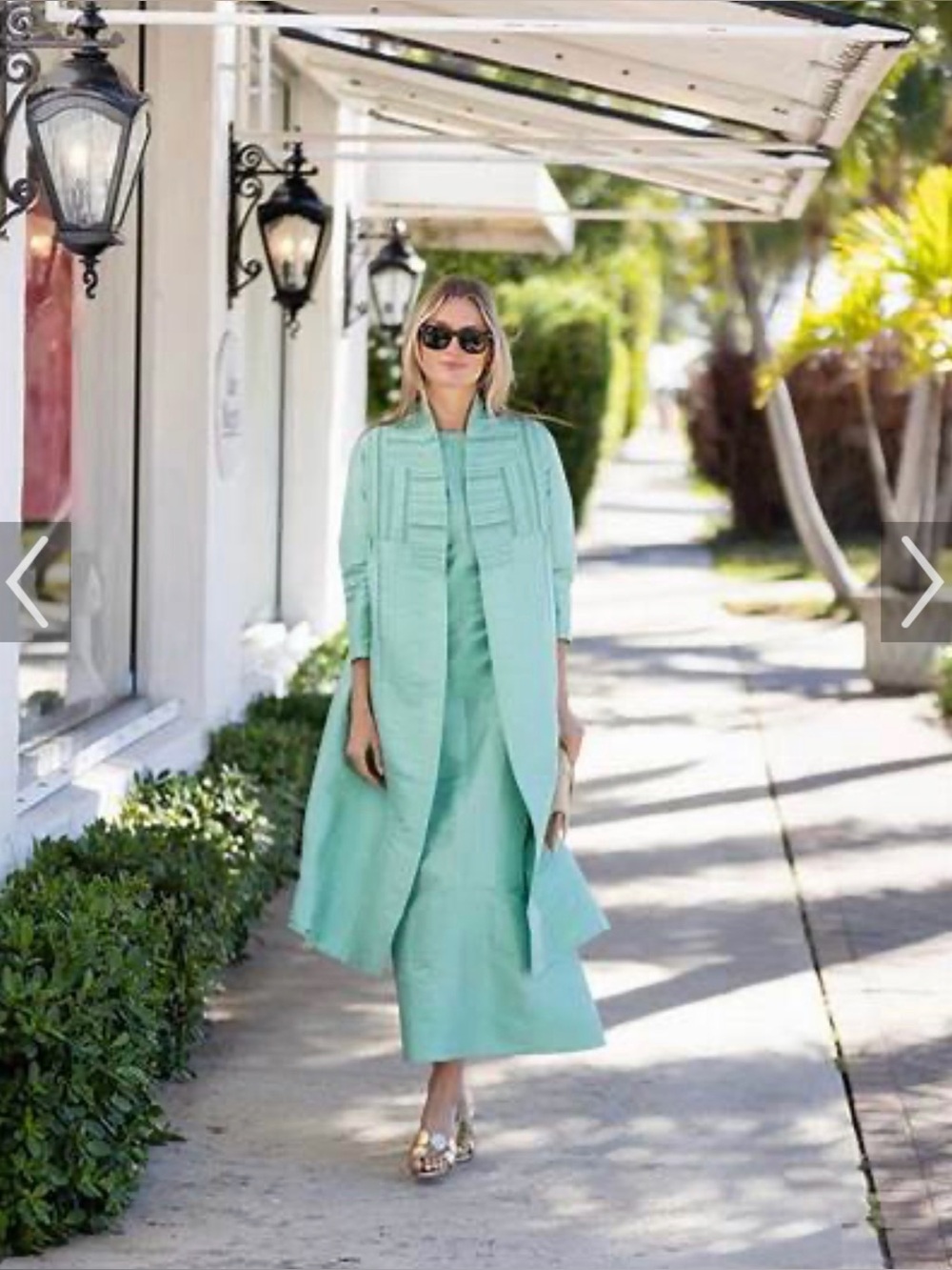 Julia Amory Pistachio Liza Jacket Dupioni Silk Size Small